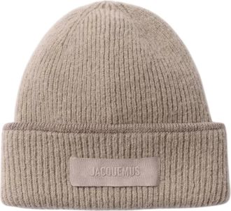 Jacquemus Gorro de punto acanalado - Accessories - unisex - Beige - ONE SIZE