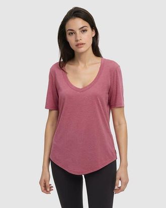 tentree Brackley T-Shirt in Rosewood Heather at Nordstrom, Size Xx-Large
