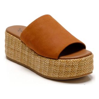 Free People Harbor OB1878584 Sandals Women Tan Raffia Flatform Slide ZOGG3353