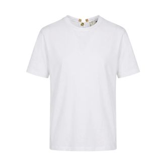 Elisabetta Franchi Dames, Tops, Wit, Maat: XL Katoen
