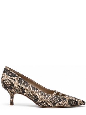 Gia Borghini Brown Printed Gigi Pumps