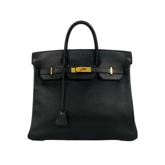 Herm&egrave;s Black Ardennes Leather Handbag Tote Bag (Pre-Owned)