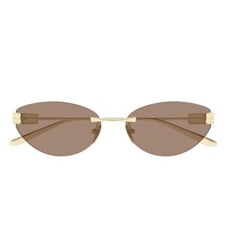 Balenciaga Sunglasses Bb0486 S 004 Gold/Brown Women
