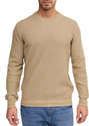 Indicode Strickpullover INDICODE INMoxey, Herren, Gr. XXL, kelp, Strick, Obermaterial: 100% Baumwolle, unifarben, regular fit normal, Rundhals, B&uuml;ndchen, Pullo