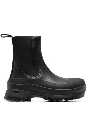 Stella McCartney Trace faux-leather ankle boots - women - Other fibres - 40 - Black