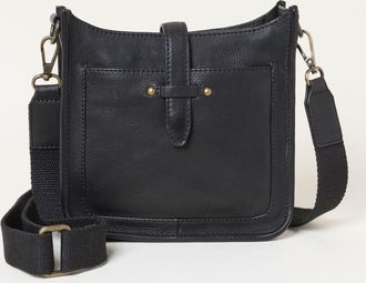 Fat Face FatFace Mini Alma Black Leather Crossbody Bag
