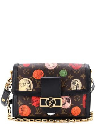 Louis Vuitton Dauphine Limited Edition Fornasetti Cameo Monogram Canvas MM shoulder bag - Nero