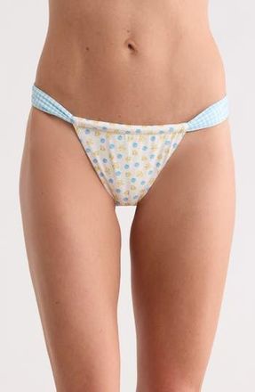 Dippin' Daisy's Swimwear Tropics Bikini Bottoms in Meadow/Blue Gingham at Nordstrom Rack, Size X-Large