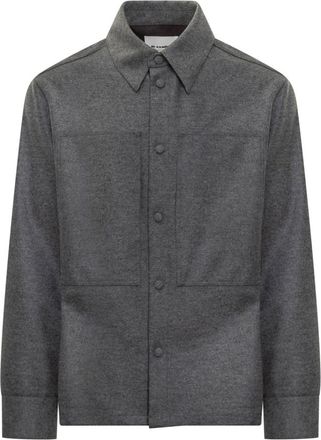 Jil Sander Grey Relaxed Solid Shirt