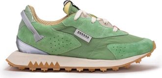 RUN OF Sneaker Amalfi W - Dames - Sneakers - Groen - 37 EU - Leer - Schoenen