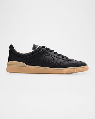 Valentino Garavani Men & apos;s Upvillage Perforated Napa Leather Low-Top Sneakers