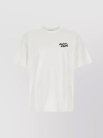 Maison Kitsun&eacute; short sleeve crew neck cotton t-shirt