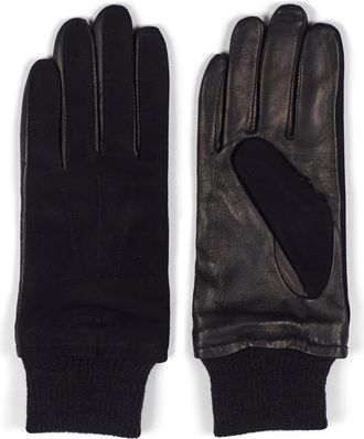 Howard London Leather Gloves Leah - Dames - Handschoenen - Zwart - 8 1/2 IN - Wol - Accessoires