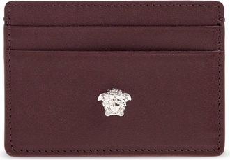 Versace Wallets & Cardholders, male, Red, Size: ONE SIZE Leather card holder