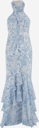 Lauren Ralph Lauren Georgette halterjurk met ruches