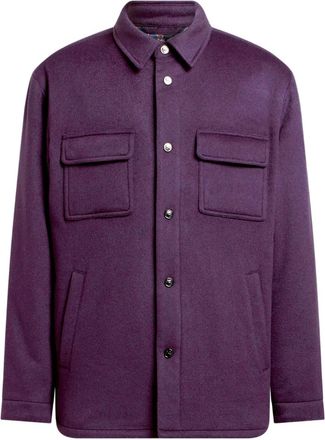 Etro Giacca-camicia con applicazione - Viola