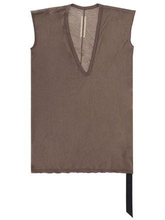 Rick Owens Dylan T Cotton Loose Boxy Tank Top