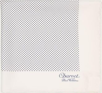 Charvet Mens Silk Dot-Print Pocket Square
