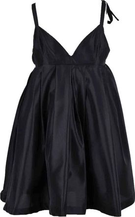 Feminista Black Tulle Polyester Mini Dress