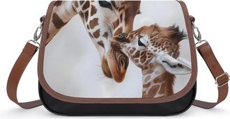 Generic Giraffe Mama Love Little Small Womens Crossbody Bags Shoulder Handbag with Adjustable Strap for Travel