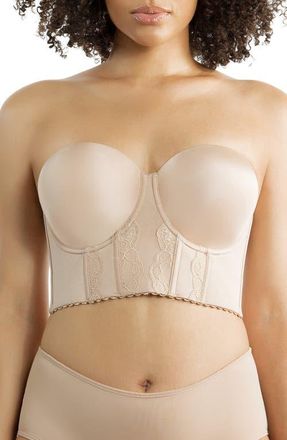 Affinitas Elissa Full Busted Strapless Bustier in European Nude at Nordstrom, Size 34