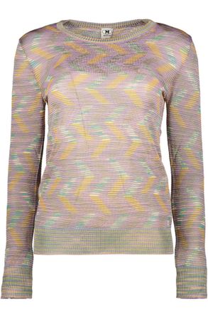 M Missoni Long Sleeve Crew-neck Sweater