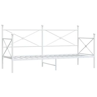 Berkfield Home Day Bed without Mattress White 90x200 cm Steel