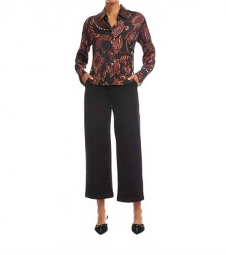Fifteen Twenty Tawnie Side Pleat Shirt In Paisley