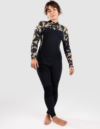 Roxy 4/3 Swell Natural Back Zip Primaloft Neoprenanzug schwarz