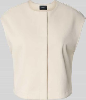someday Someday Wide Fit Weste mit Rundhalsausschnitt Modell Umandy in Sand, Größe 36