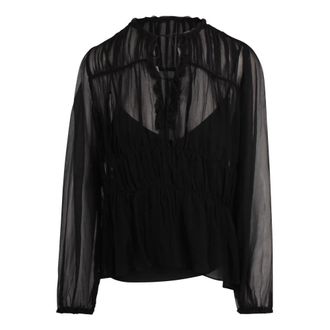 Ulla Johnson Dames, Blouses & Shirts, Zwart, Maat: 2XS Zijde