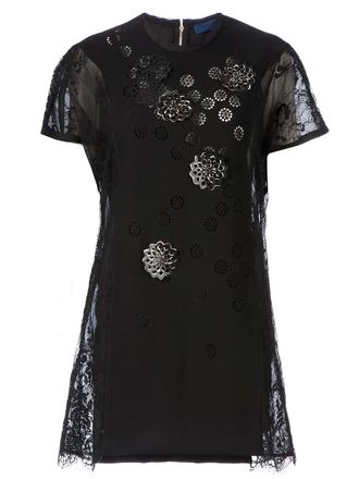 Sharon Wauchob semi sheer shift dress - women - Silk - 36 - Black