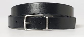 Emporio Armani Cintura reversibile e regolabile in pelle bovina con fibbia