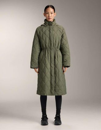 Oysho Giacca idrorepellente imbottita con fellex aerogel kaki-Verde