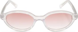 Maison Margiela 51mm Round Sunglasses in Pearl Sand at Nordstrom