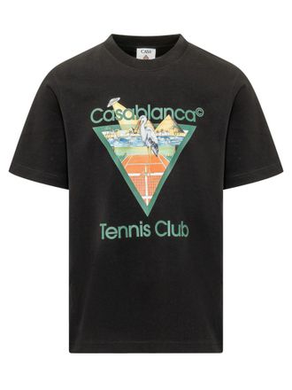 Casablanca Black Crew Neck T-Shirt