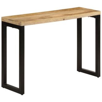 vidaXL Vidaxl - Tavolo Consolle 110x35x76 cm in Legno Grezzo Massello di Mango
