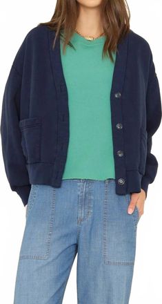 Xirena Benny Cardigan In Navy