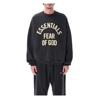 Fear of God Sweatshirts, male, Black, Size: XL Campus 90s Crewneck Sweatshirt
