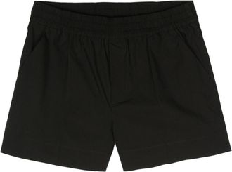P.A.R.O.S.H. pressed-crease poplin shorts - women - Cotton - S - Black