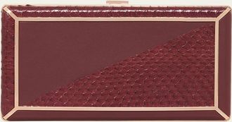 Gabriela Hearst Callas Leather & Snakeskin Clutch Bag