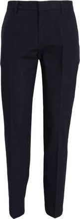 Emporio Armani logo-plaque tapered-leg trousers - men - Cotton/Elastane - 52 - Black