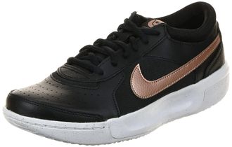 Nike Nike Womens NikeCourt Zoom Lite 3 Sneaker, Black/MTLC RED Bronze-White, 3.5 UK