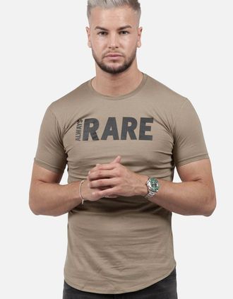 Always Rare Mens Logo T-Shirt | Khaki - Green - Size: 38/Regular