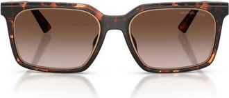Michael Kors Honolulu 55mm Gradient Square Sunglasses in Dark Tortoise /Smoke Gradient at Nordstrom