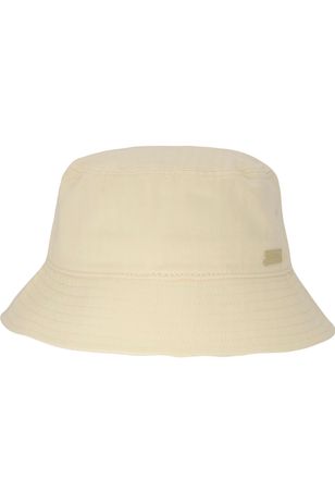 Chillouts Fischerhut CHILLOUTS, Damen, Gr. M, beige (natur), Baumwolle, unifarben, H&uuml;te Fischerhut, mit seitlich angen&auml;htem Logo