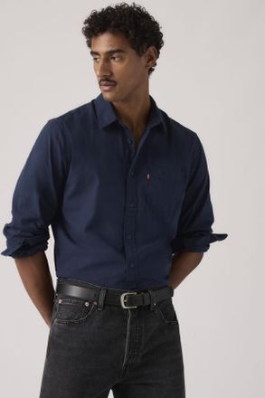 Levi's Camicia classica con taschino taglio standard - Uomo - S - Blu / Navy Blazer