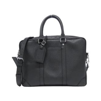 Louis Vuitton Pre-owned Taiga Aktetas - Heren - Vintage Handtas - Zwart - ONE Size - Leer - Vintage