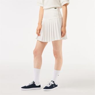 Lacoste Womens Skirt in Flour - Cream - Size 12 UK