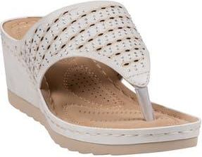 Good Choice Shoes Dannay Wedge Sandal in White at Nordstrom Rack, Size 8.5